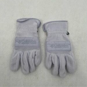 COLUMBIA Women’s Fleece Gloves White/super light purple/blue size: Medium